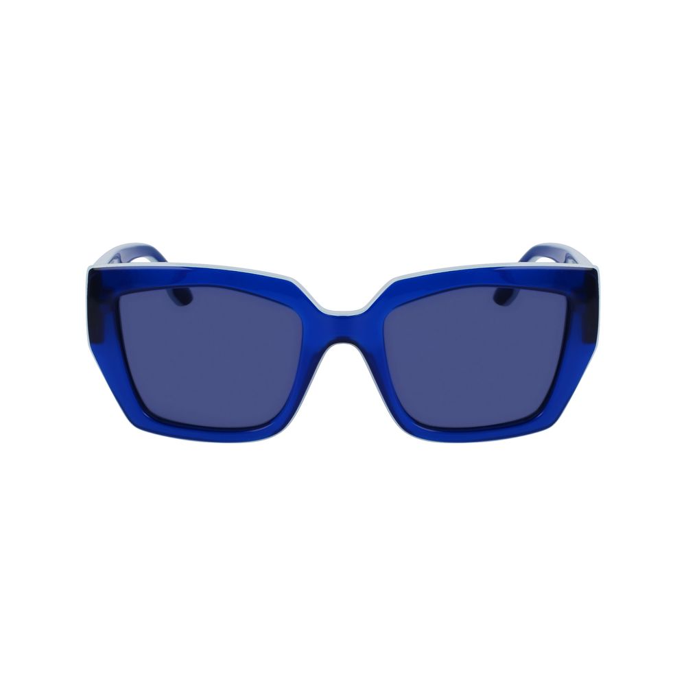 Karl Lagerfeld Sonnenbrille mit blauen Einsätzen