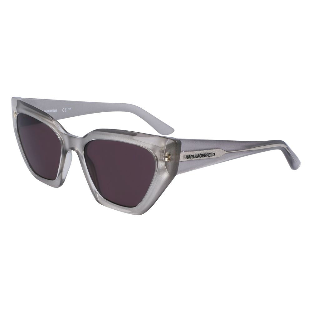 Karl Lagerfeld Graue Sonnenbrille mit Einspritzung