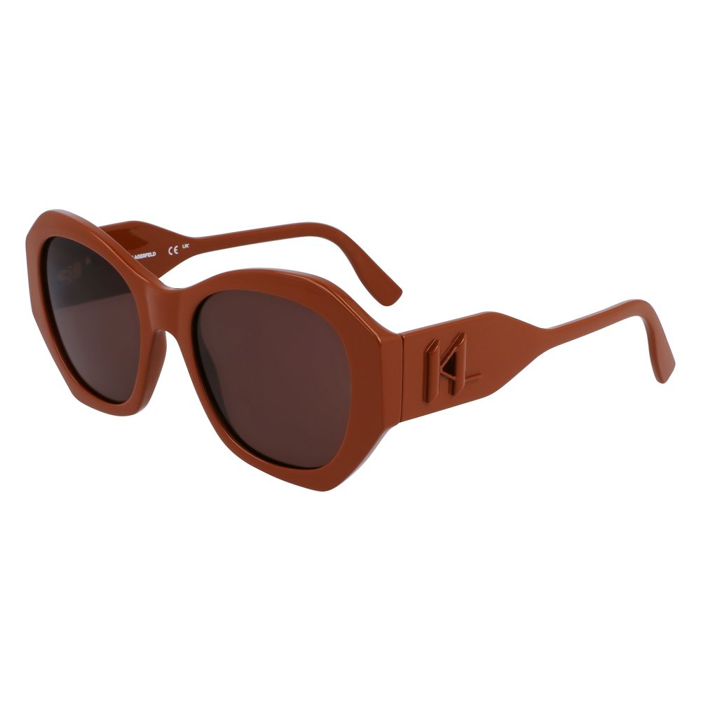 Karl Lagerfeld Braune Spritzguss-Sonnenbrille