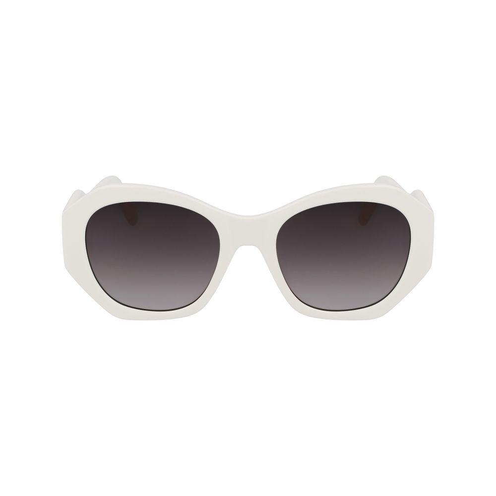 Karl Lagerfeld Weiße Spritzguss-Sonnenbrille