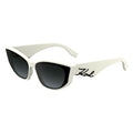Karl Lagerfeld Weiße Sonnenbrille aus Acetat