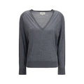 Loulou De Saison Grauer Kaschmirpullover