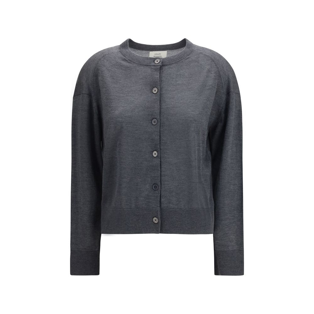 Loulou De Saison Grey Cashmere Cardigan
