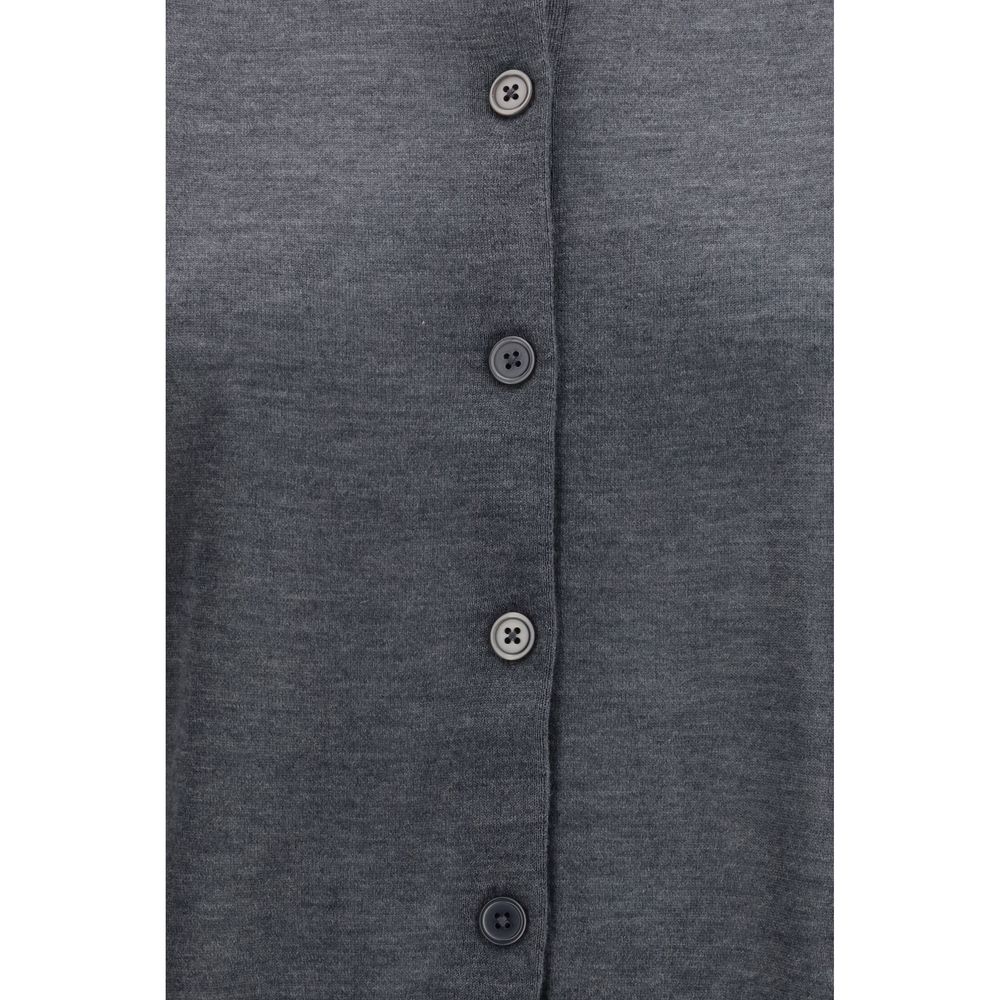 Loulou De Saison Grey Cashmere Cardigan