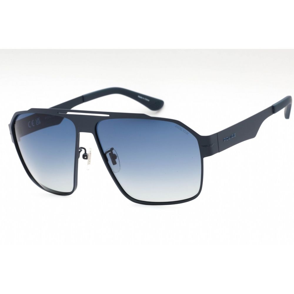 Police Blaue Sonnenbrille aus Metall