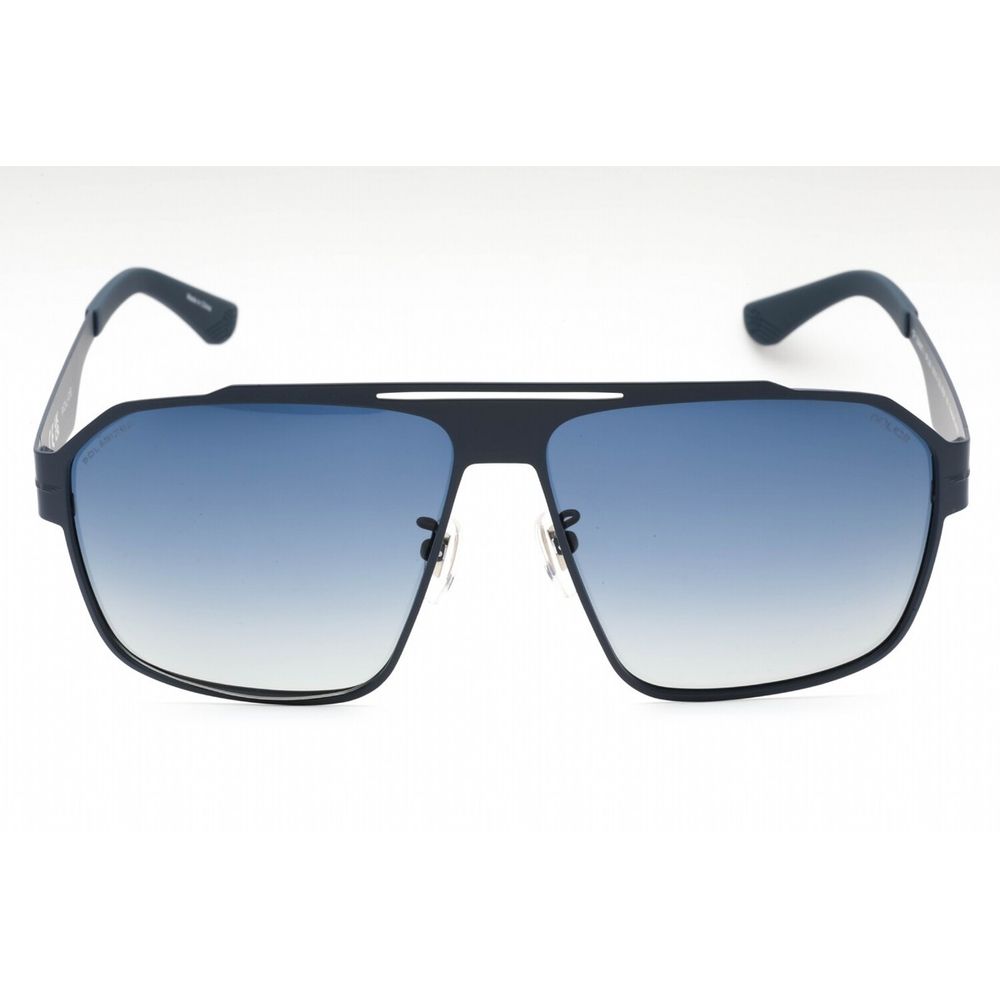 Police Blaue Sonnenbrille aus Metall