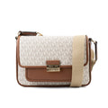 Michael Kors Beige Canvas Umhängetasche