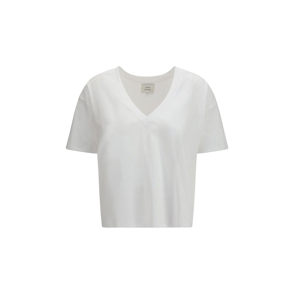 Loulou De Saison White Cotton Long-Sleeve T-Shirt