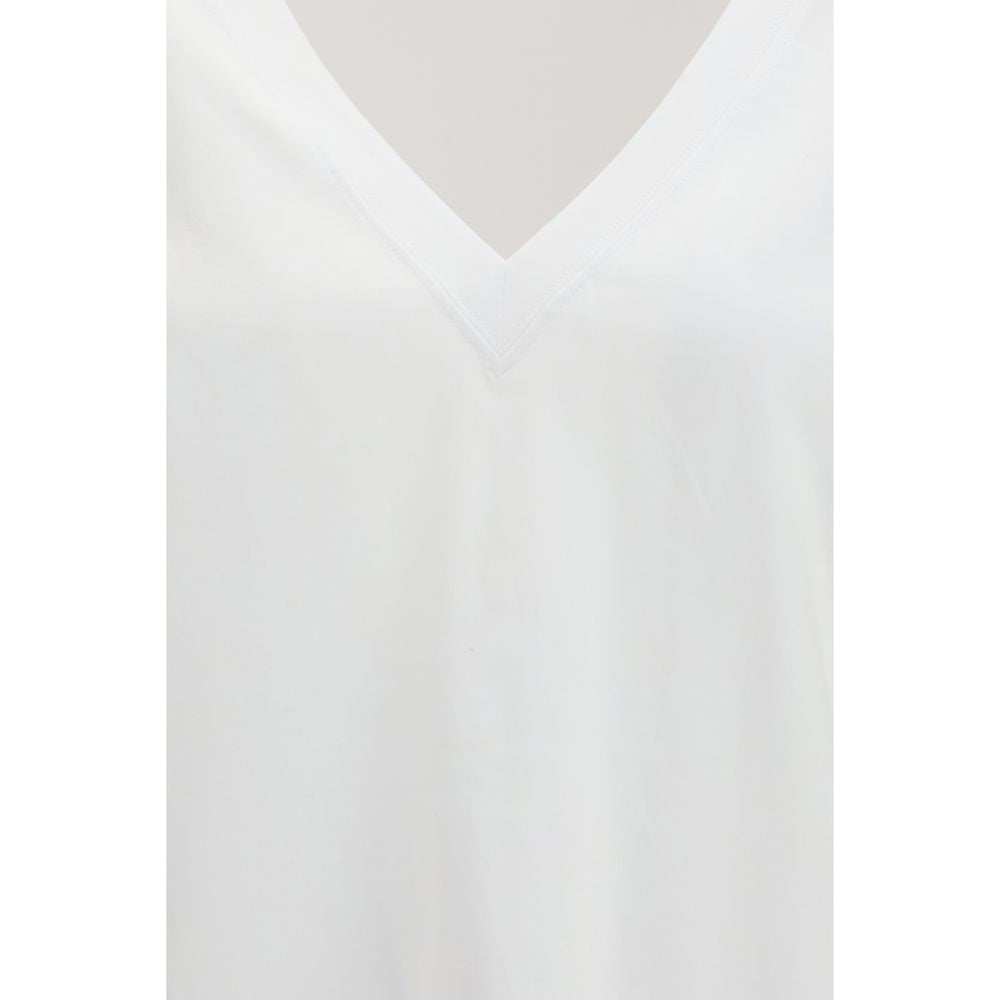 Loulou De Saison White Cotton Long-Sleeve T-Shirt