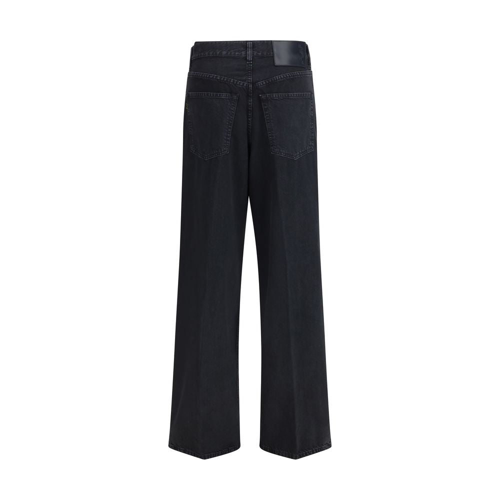 Haikure Schwarze Baumwoll-Jeans Denim