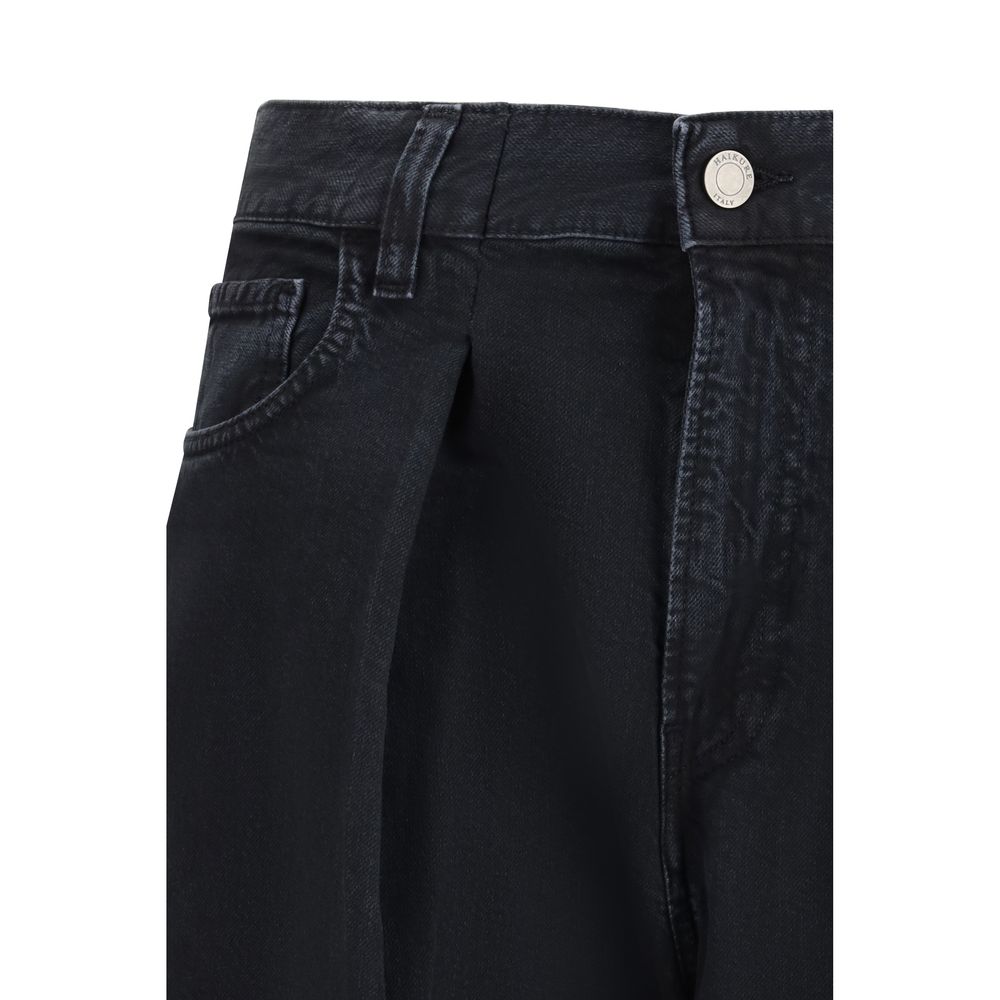 Haikure Schwarze Baumwoll-Jeans Denim