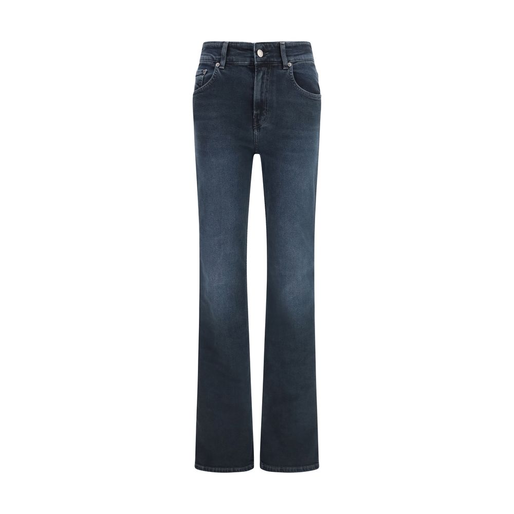 Haikure Blaue Baumwoll-Schlagjeans