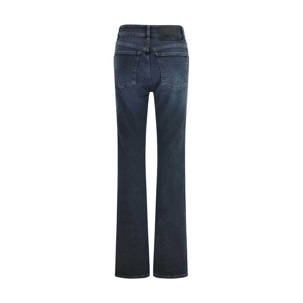 Haikure Blaue Baumwoll-Schlagjeans