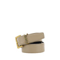Saint Laurent Brauner Kalbsleder Bos Taurus Regular Gürtel