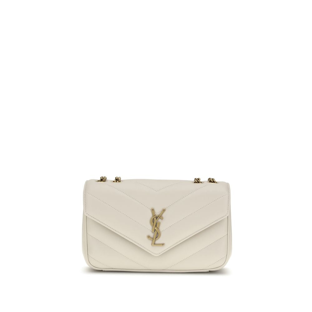 Saint Laurent Beige Lamb Ovis Aries Shoulder Bag