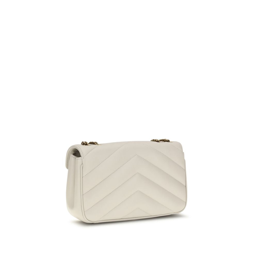 Saint Laurent Beige Lamb Ovis Aries Shoulder Bag