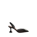 Amina Muaddi Schwarze Pumps aus Polyester