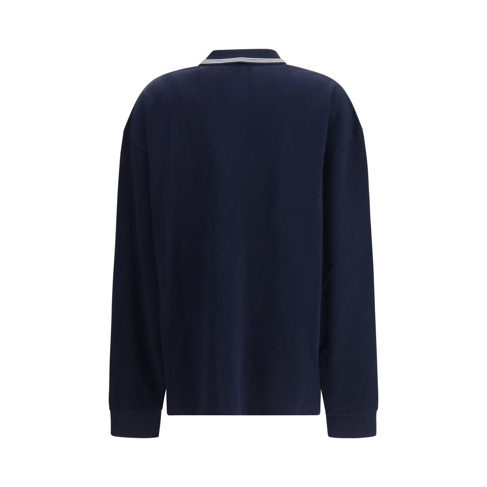 Miu Miu Blaues Baumwoll-Poloshirt