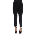 Costume National Schwarze Cropped Jeans aus Baumwolle