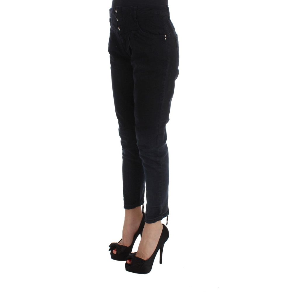 Costume National Schwarze Cropped Jeans aus Baumwolle