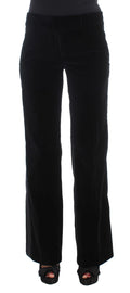 Ermanno Scervino Black Viscose Trousers