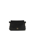 PINKO Black Bos Taurus Calfskin Shoulder Bag