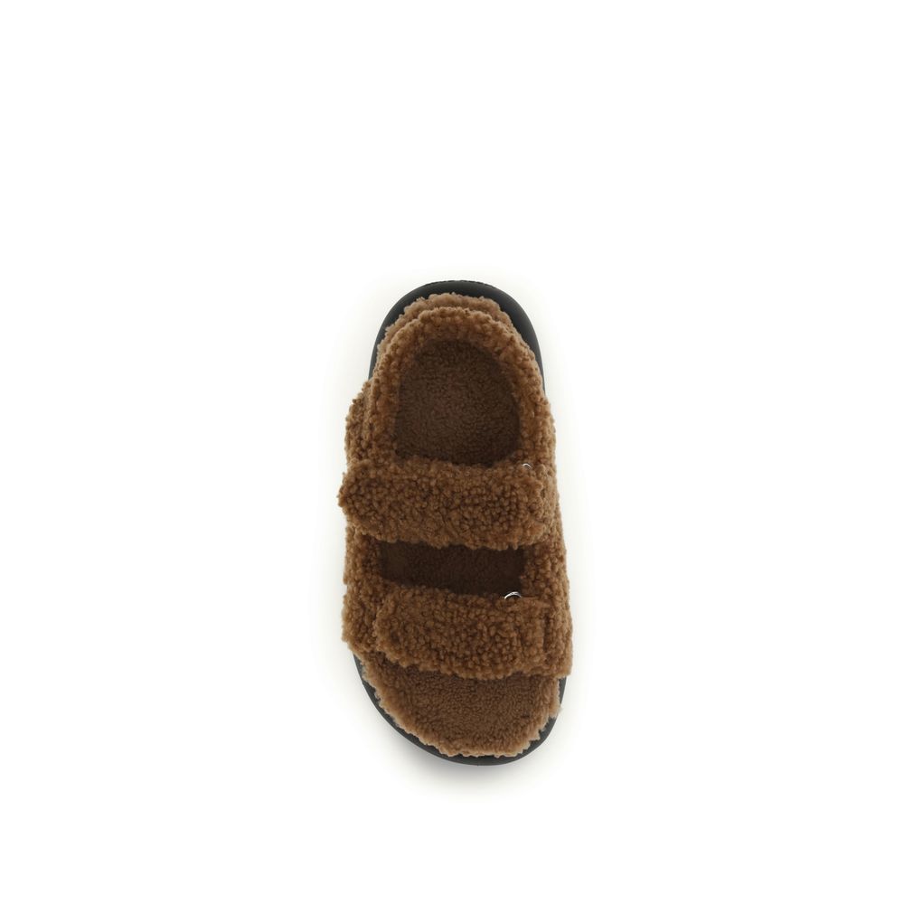 Moon Boot Braune Kalbsleder Bos Taurus Hausschuhe