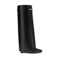 Givenchy Schwarze Bos Taurus Kalbsleder-Stiefel