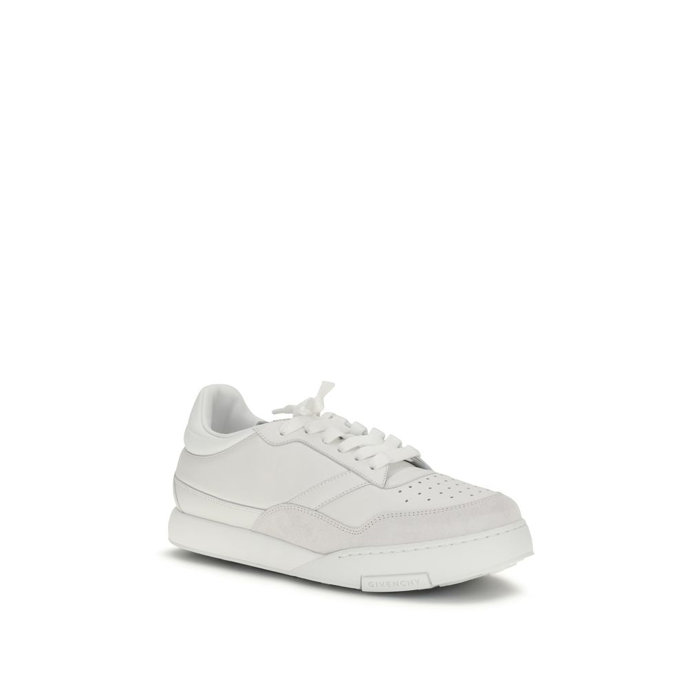Givenchy White Calfskin Low-Top Sneakers Bos Taurus