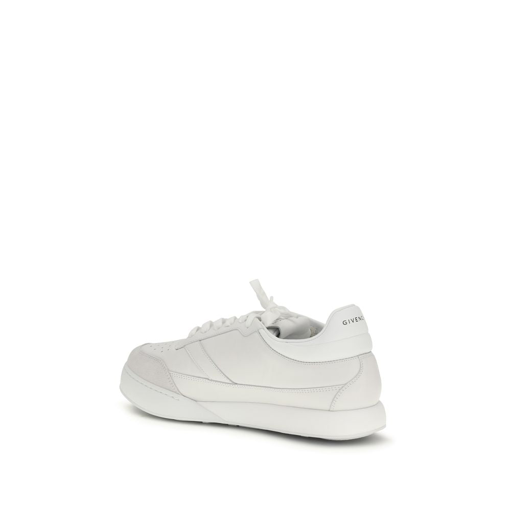 Givenchy White Calfskin Low-Top Sneakers Bos Taurus