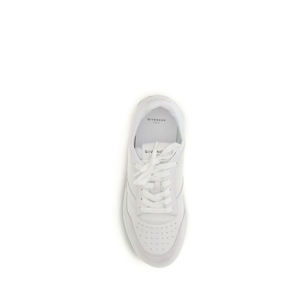 Givenchy White Calfskin Low-Top Sneakers Bos Taurus