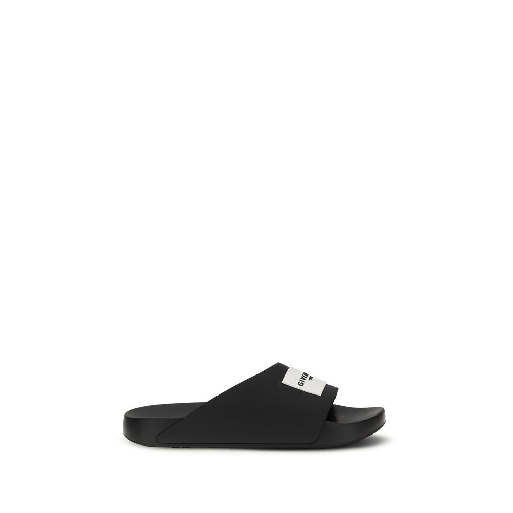 Givenchy Black Rubber Slides