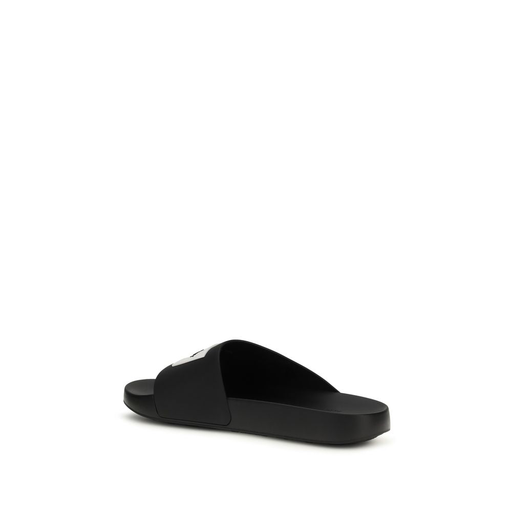 Givenchy Black Rubber Slides