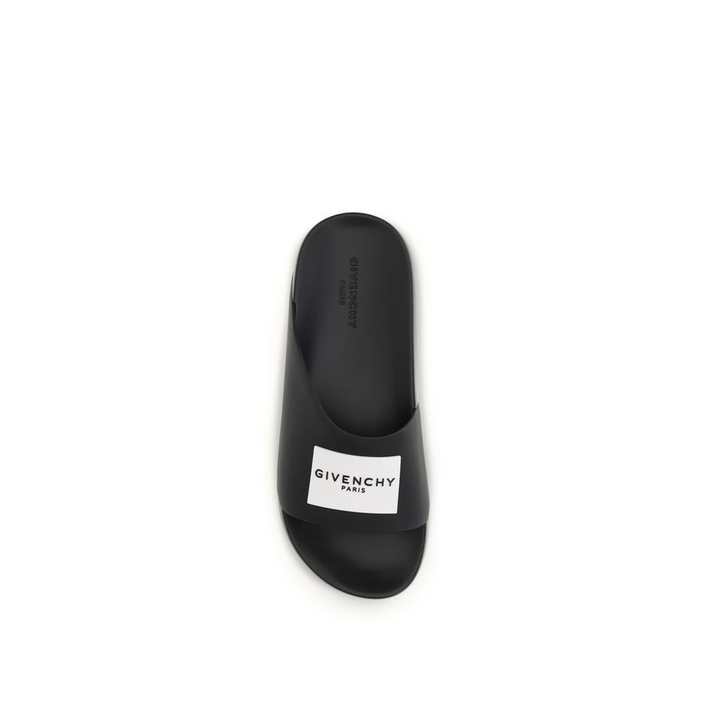 Givenchy Black Rubber Slides
