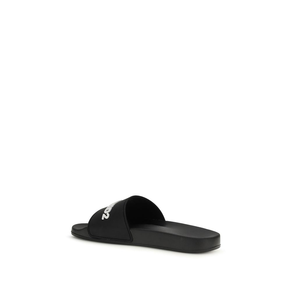 Dsquared² Schwarze Gummisandalen