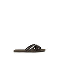 Brunello Cucinelli Brown Calfskin Sandals Bos Taurus