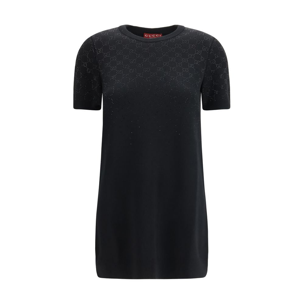Gucci Schwarzes Wollkleid für den Alltag