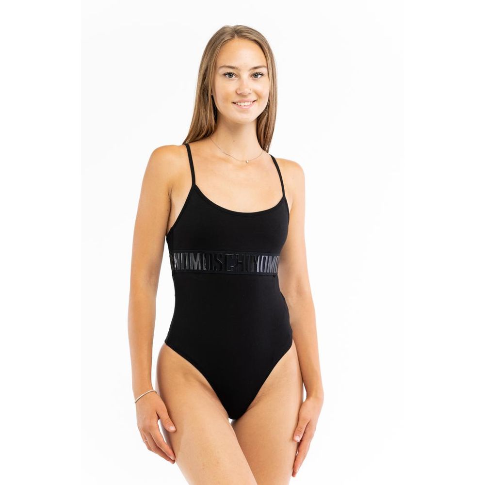 Moschino Schwarzer Baumwollbody