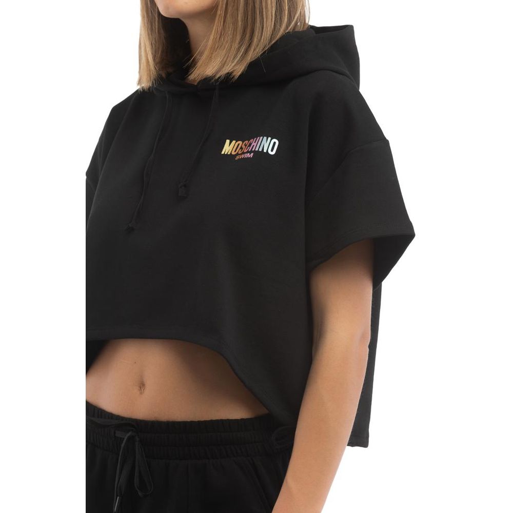 Moschino Schwarzer Baumwoll-Sweatshirt