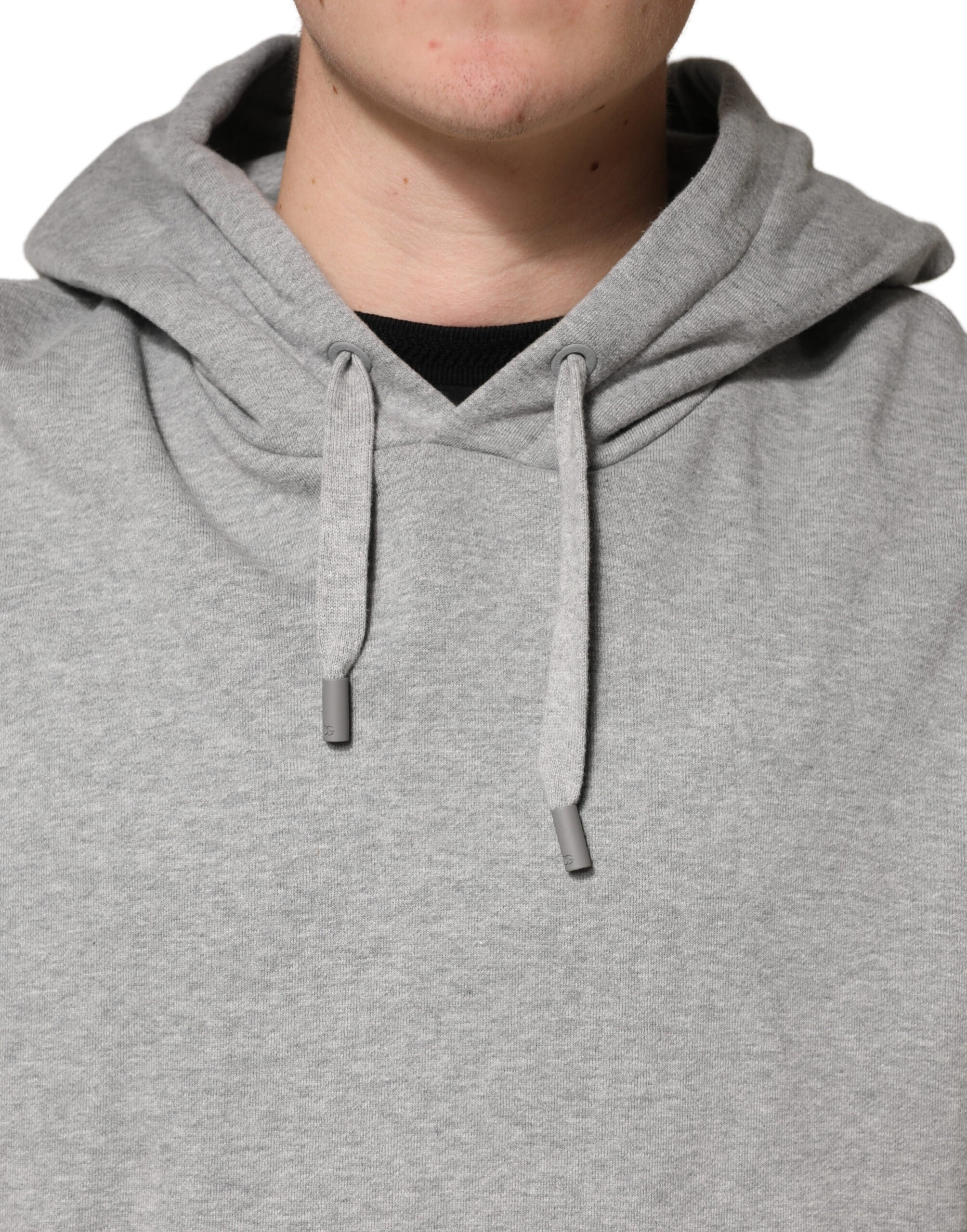 Dolce & Gabbana Grey Cotton Hoodie