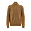 Gran Sasso Brauner Wollrollkragenpullover