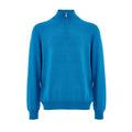 Gran Sasso Light Blue Wool Turtleneck Sweater