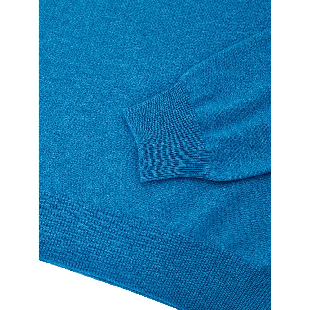 Gran Sasso Light Blue Wool Turtleneck Sweater