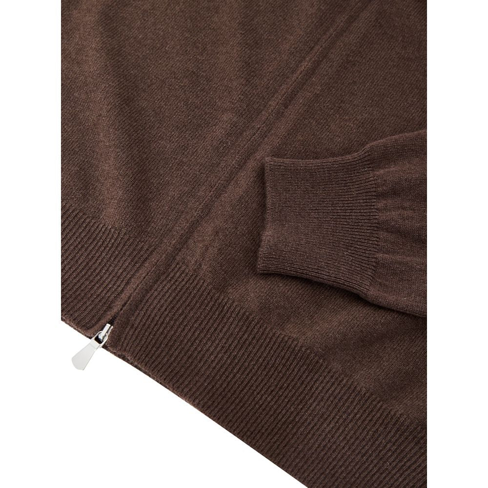 Gran Sasso Brauner Wollcardigan