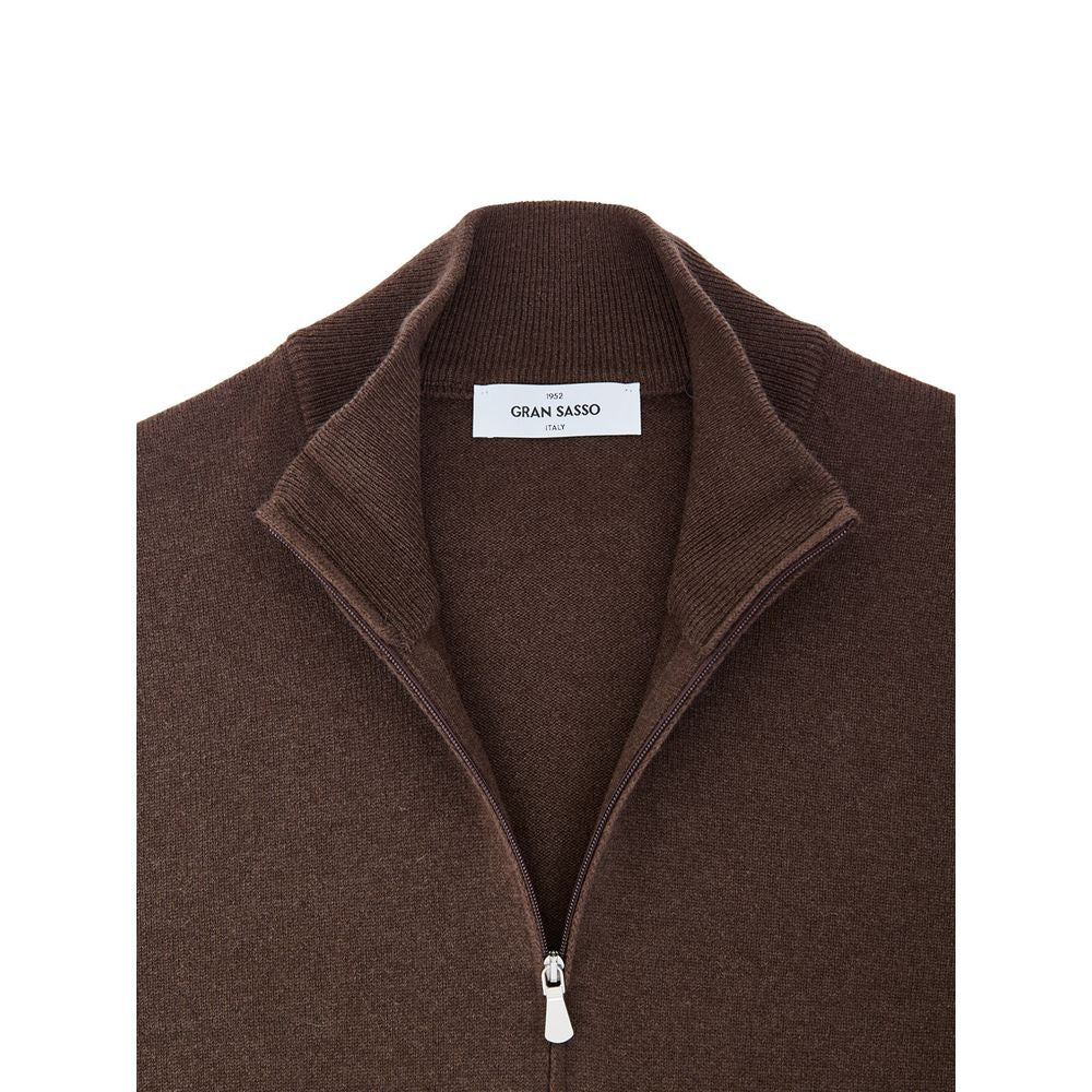 Gran Sasso Brauner Wollcardigan
