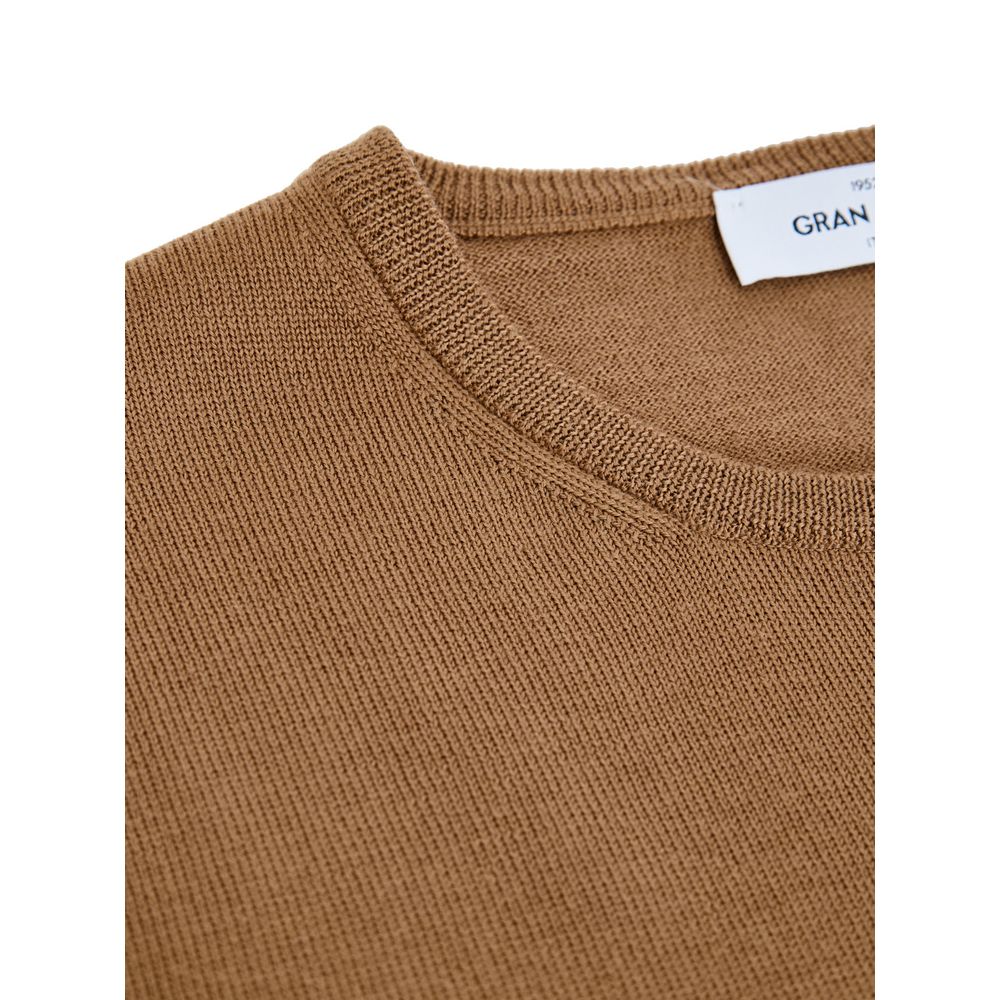 Gran Sasso Brauner Wollpullover