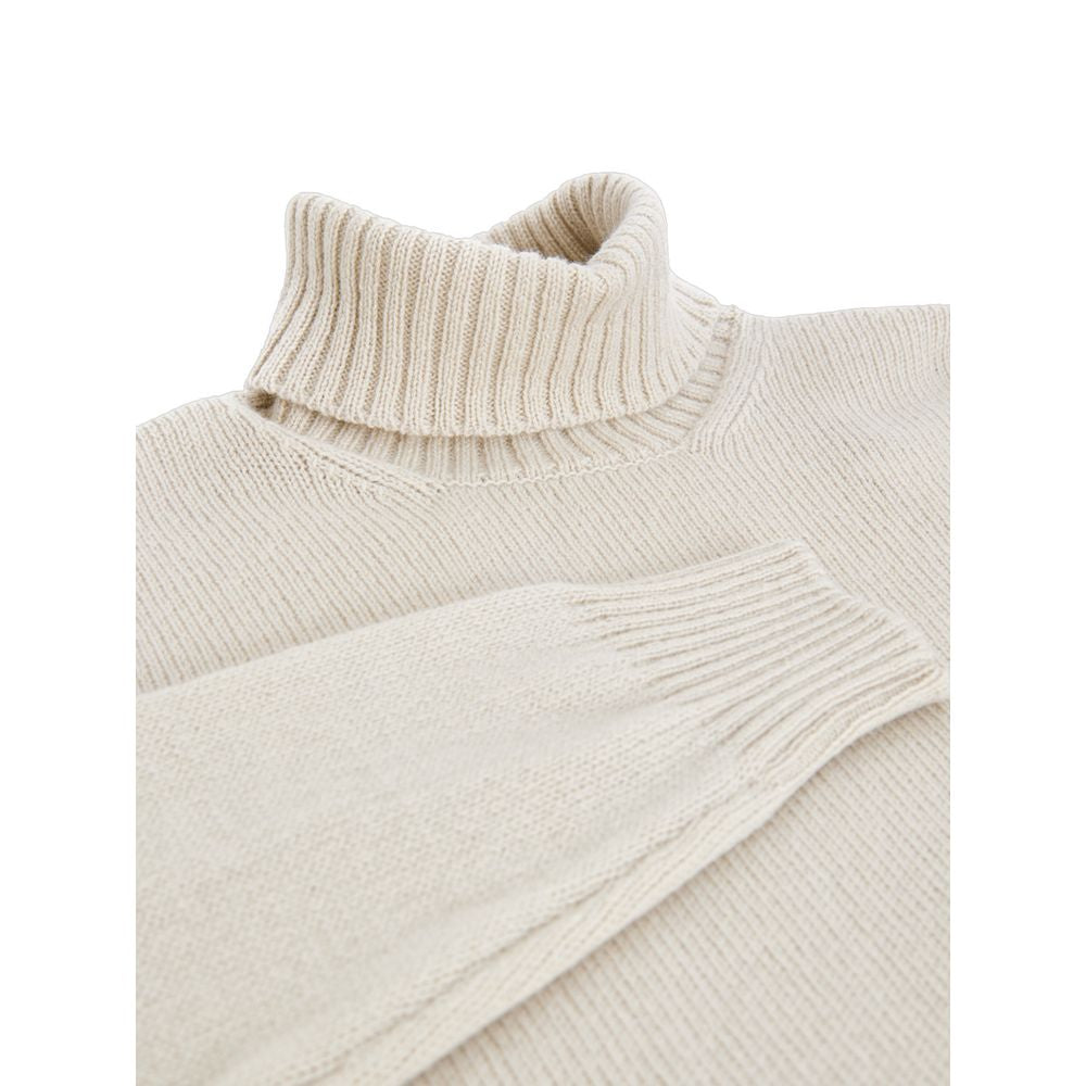 Gran Sasso Beiger Wollrollkragenpullover