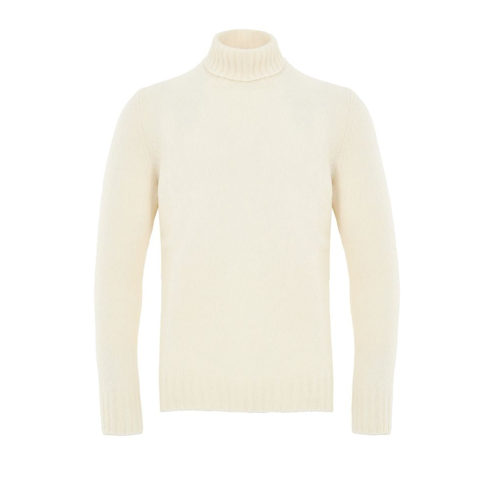 Gran Sasso Weißer Wollrollkragenpullover