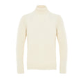 Gran Sasso Weißer Wollrollkragenpullover