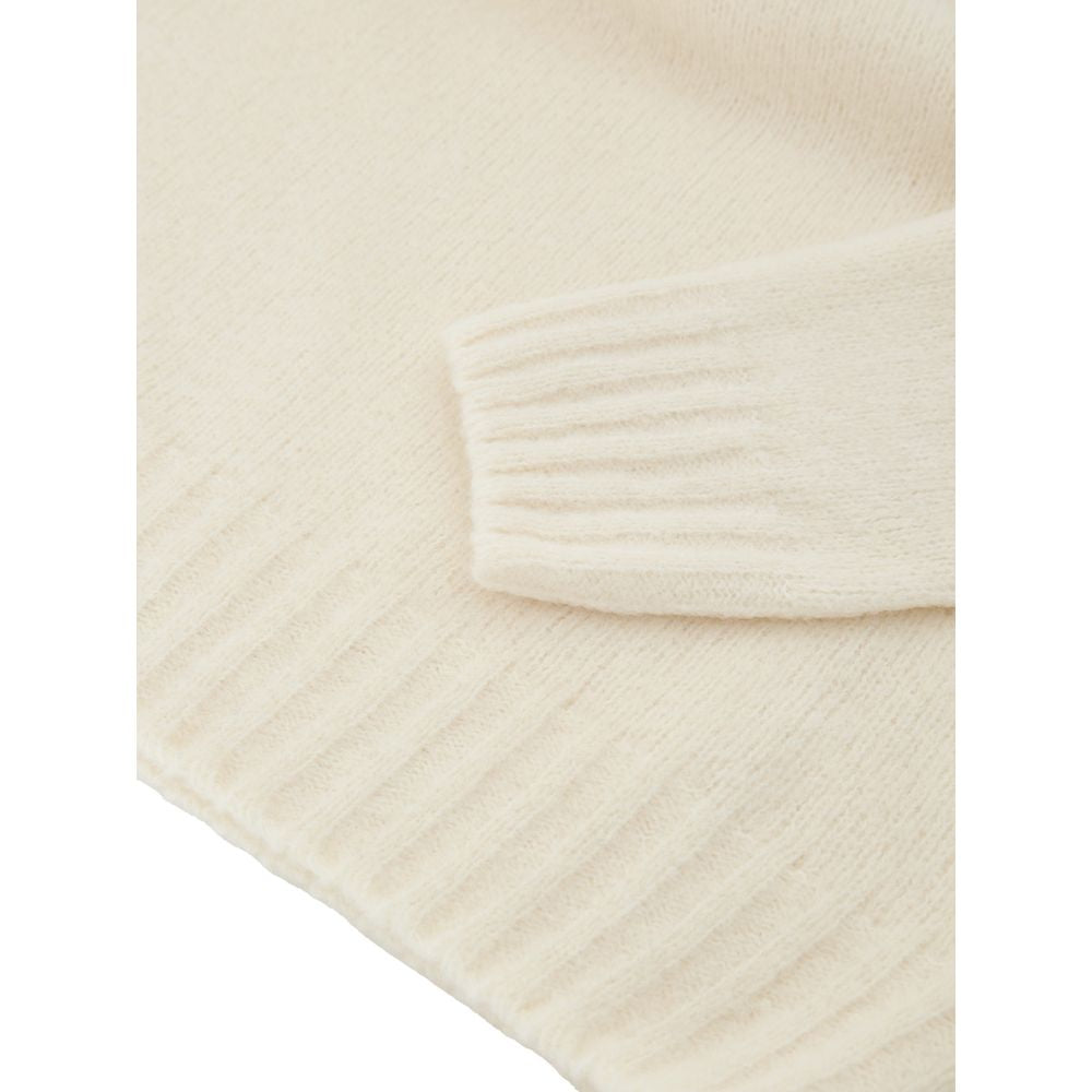 Gran Sasso Weißer Wollrollkragenpullover